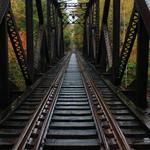 RR Trestle in the Rain