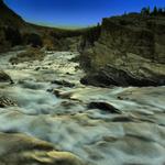 Falls at Many Glacier Lodge 2