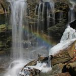 Issaqueena Falls with rainbow