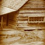 Ogle Homestead in Sepia