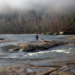 My first trip to Cumberland Falls. Almost walked over the falls because of the fog and my belief that the falls were coming towards me
