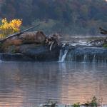 Sandstone Falls in Autumn 2