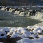 Sandstone Falls in Winter 2