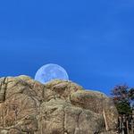 Full Moon Setting, South Dakota