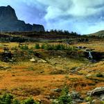 Logan's Pass with Waterfall